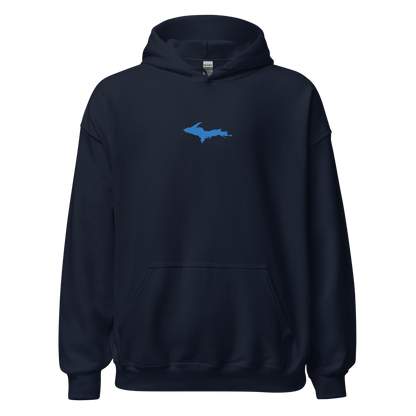 Michigan Upper Peninsula Hoodie (w/ Embroidered Azure UP Outline) | Unisex Standard