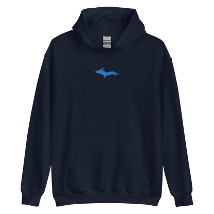 Michigan Upper Peninsula Hoodie (w/ Embroidered Azure UP Outline) | Unisex Standard