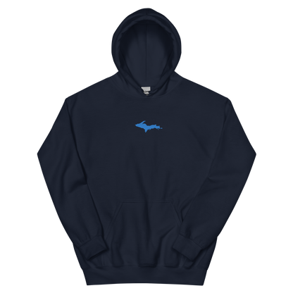 Michigan Upper Peninsula Hoodie (w/ Embroidered Azure UP Outline) | Unisex Standard