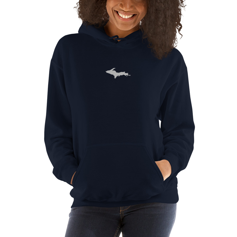 Michigan Upper Peninsula Hoodie (w/ Embroidered UP Outline) | Unisex Standard