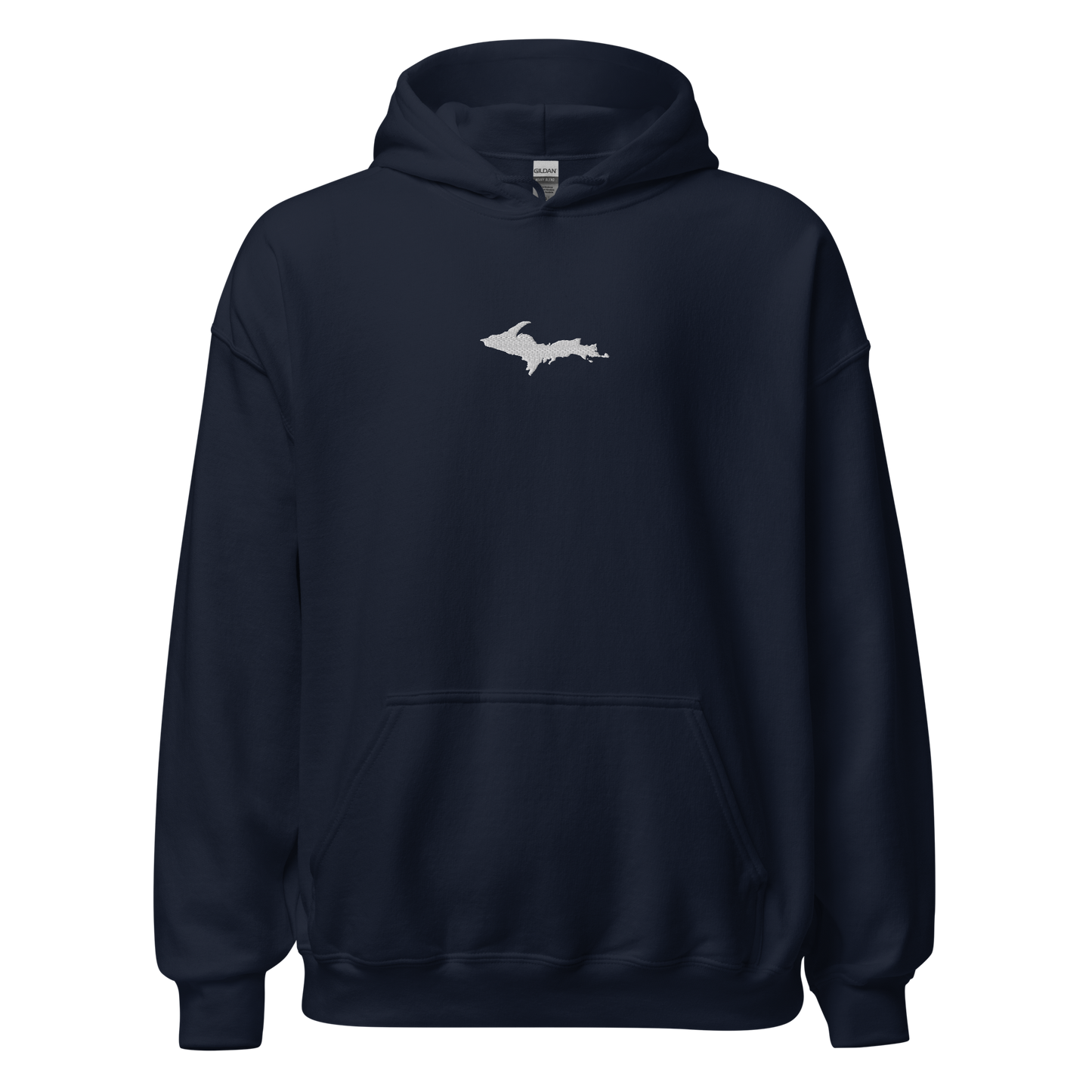 Michigan Upper Peninsula Hoodie (w/ Embroidered UP Outline) | Unisex Standard