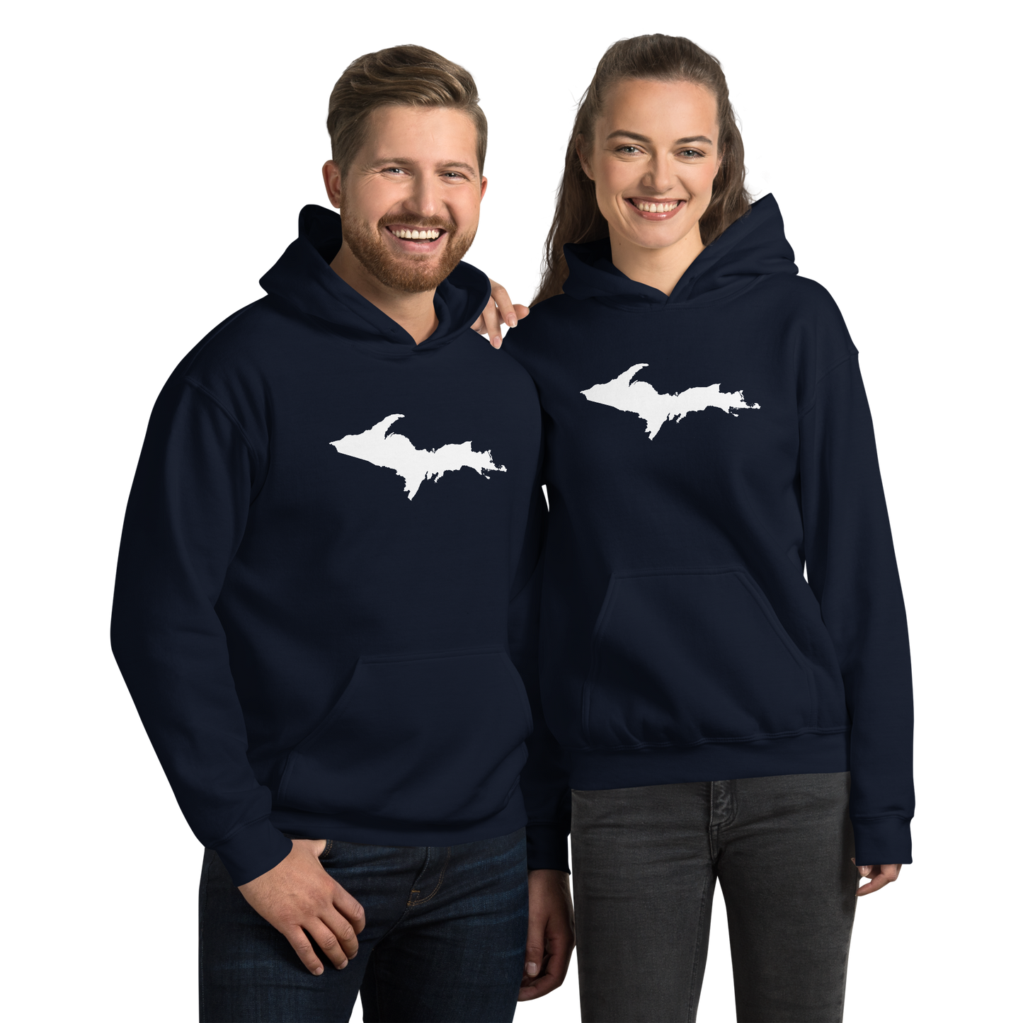 Michigan Upper Peninsula Hoodie (w/ UP Outline) | Unisex Standard