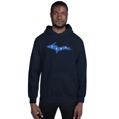 Michigan Upper Peninsula Hoodie (w/ UP Quebec Flag Outline) | Unisex Standard