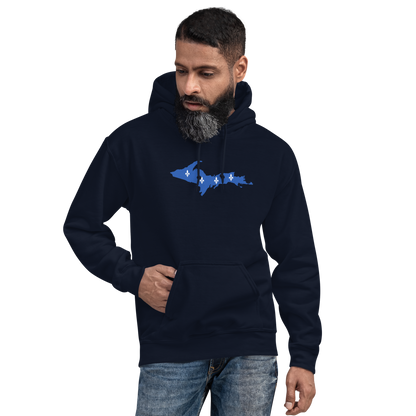 Michigan Upper Peninsula Hoodie (w/ UP Quebec Flag Outline) | Unisex Standard