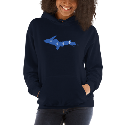 Michigan Upper Peninsula Hoodie (w/ UP Quebec Flag Outline) | Unisex Standard