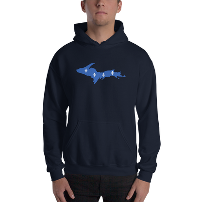 Michigan Upper Peninsula Hoodie (w/ UP Quebec Flag Outline) | Unisex Standard