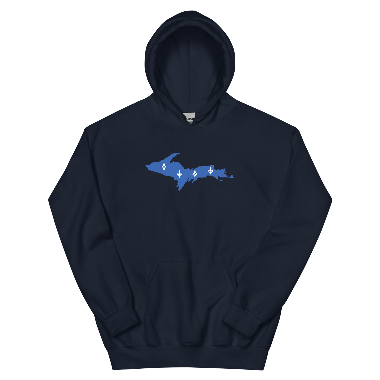 Michigan Upper Peninsula Hoodie (w/ UP Quebec Flag Outline) | Unisex Standard