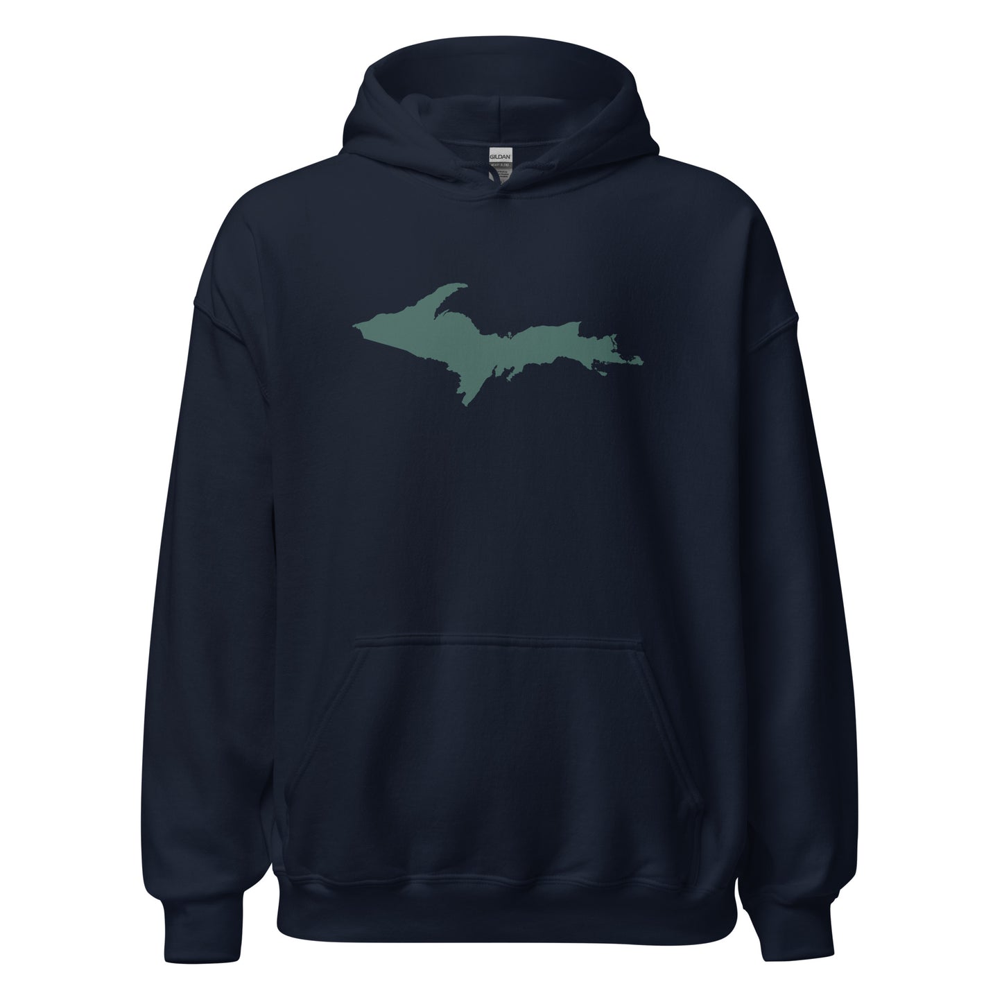 Michigan Upper Peninsula Hoodie (w/ Green UP Outline) | Unisex Standard