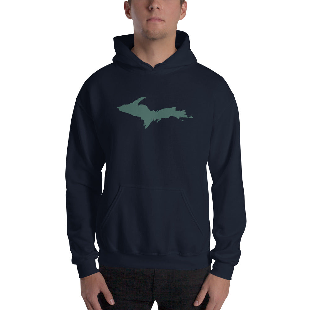 Michigan Upper Peninsula Hoodie (w/ Green UP Outline) | Unisex Standard