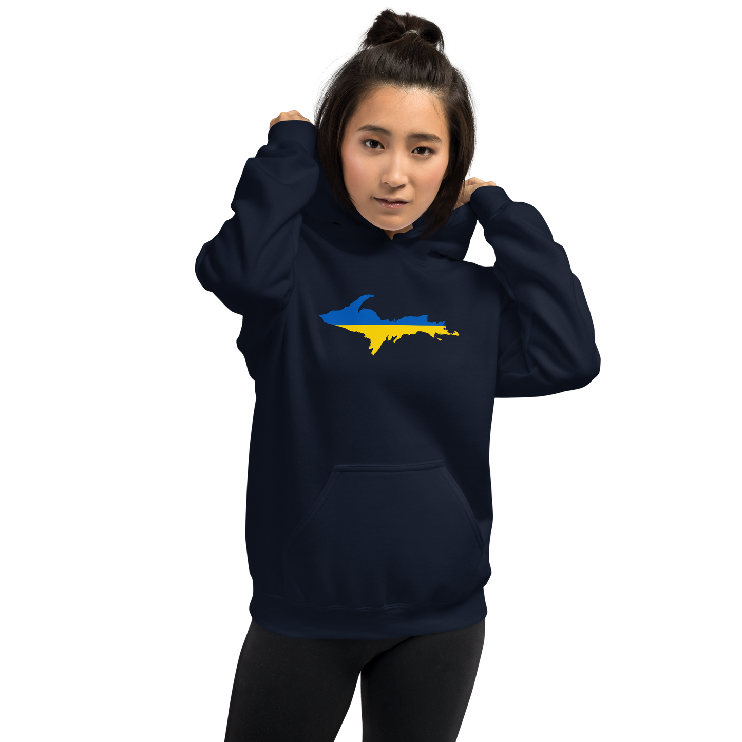 Michigan Upper Peninsula Hoodie (w/ UP Ukraine Outline) | Unisex Standard