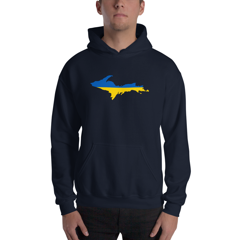 Michigan Upper Peninsula Hoodie (w/ UP Ukraine Outline) | Unisex Standard