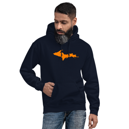 Michigan Upper Peninsula Hoodie (w/ Orange UP Outline) | Unisex Standard