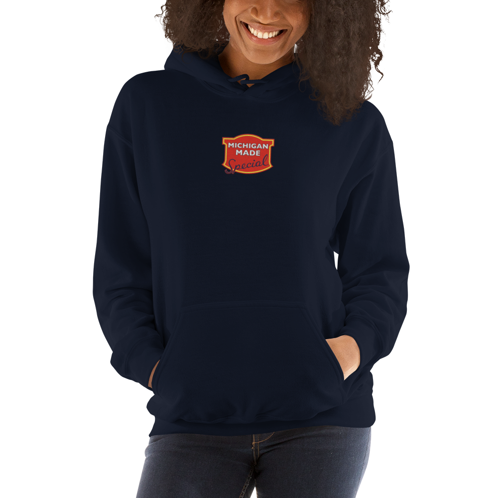 'Michigan Made' Hoodie (Potato Chip Parody) | Unisex Standard - Emb.