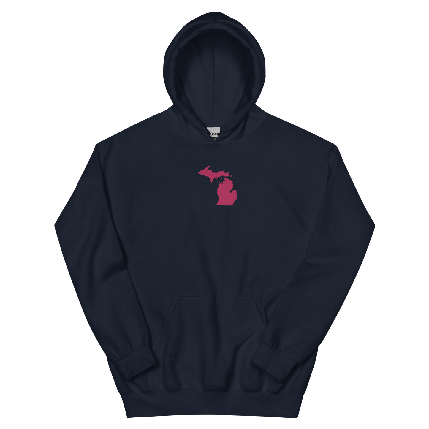 Michigan Hoodie (w/ Pink MI Outline) | Unisex Standard - Emb.