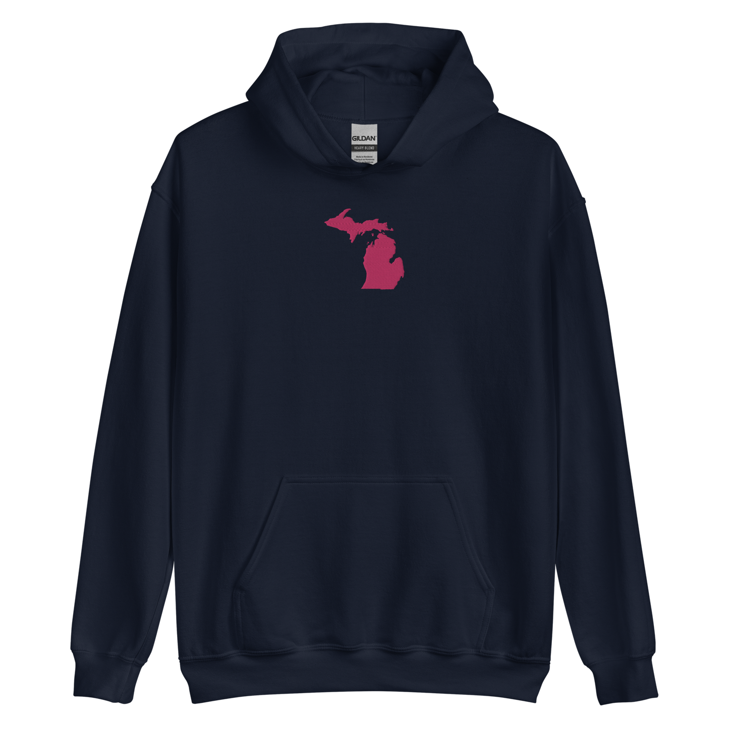 Michigan Hoodie (w/ Pink MI Outline) | Unisex Standard - Emb.