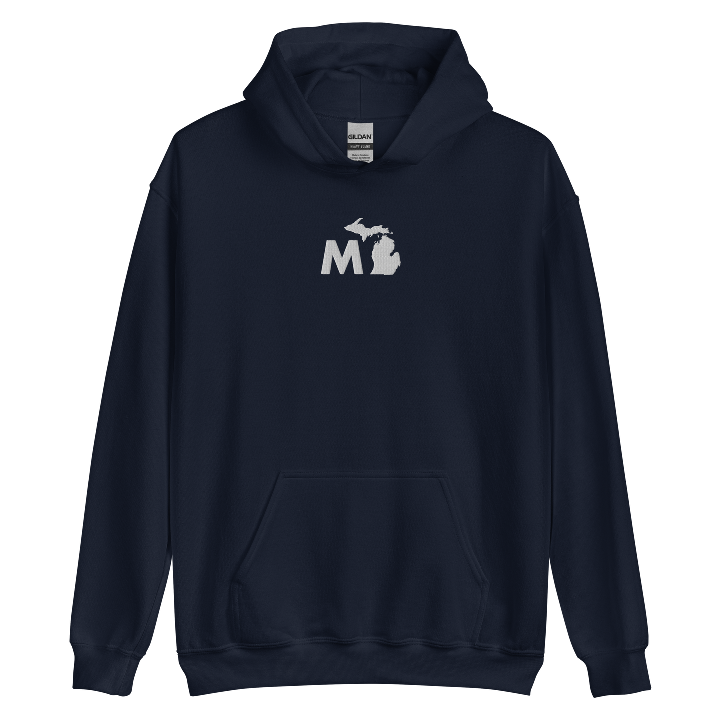 Michigan 'MI' Hoodie (Geometric Sans Font) | Unisex Standard - Emb.