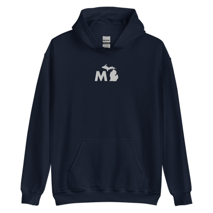 Michigan 'MI' Hoodie (Geometric Sans Font) | Unisex Standard - Emb.