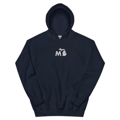 Michigan 'MI' Hoodie (Geometric Sans Font) | Unisex Standard - Emb.