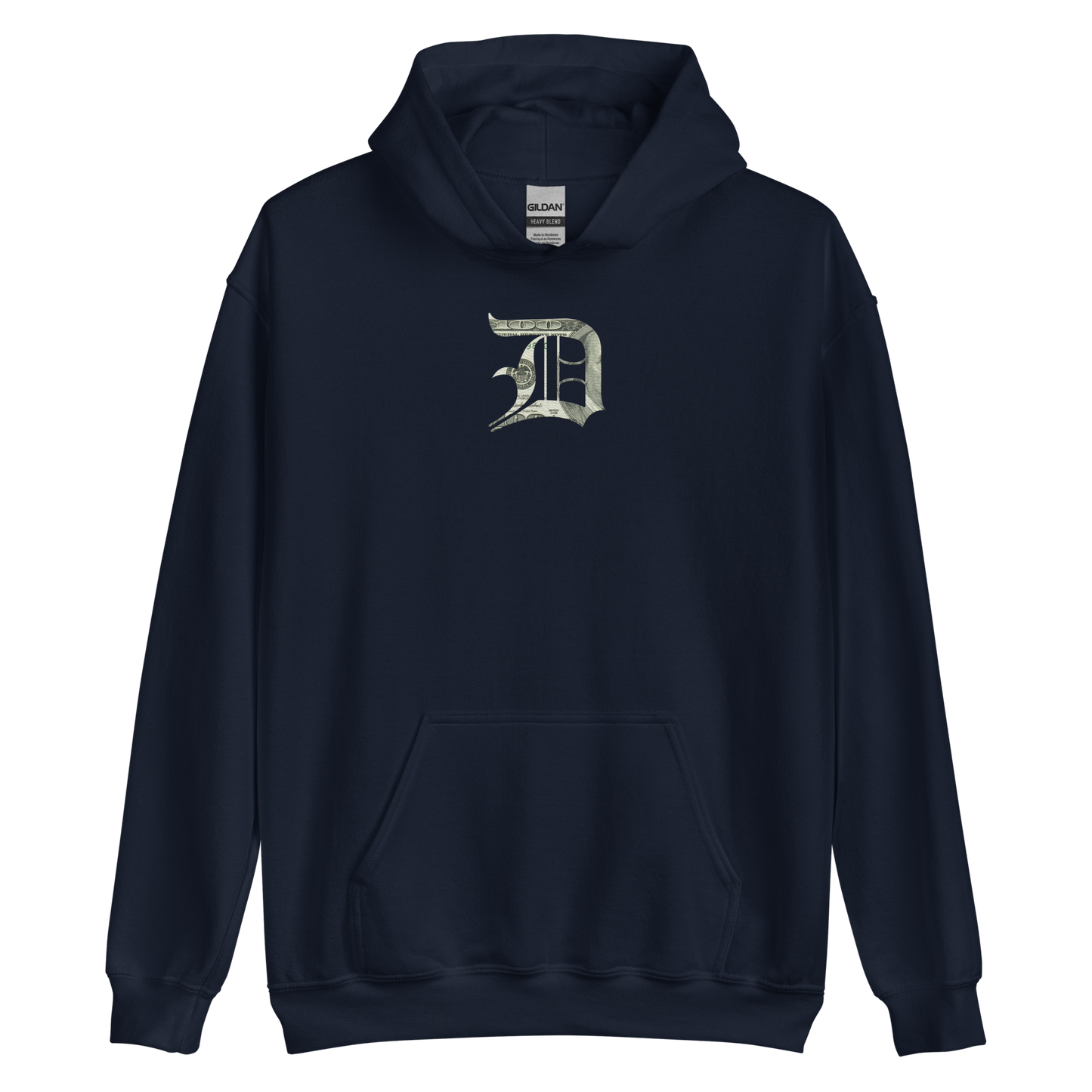 Detroit 'Old English D' Hoodie (Benjamins Edition) | Unisex Standard - Emb.