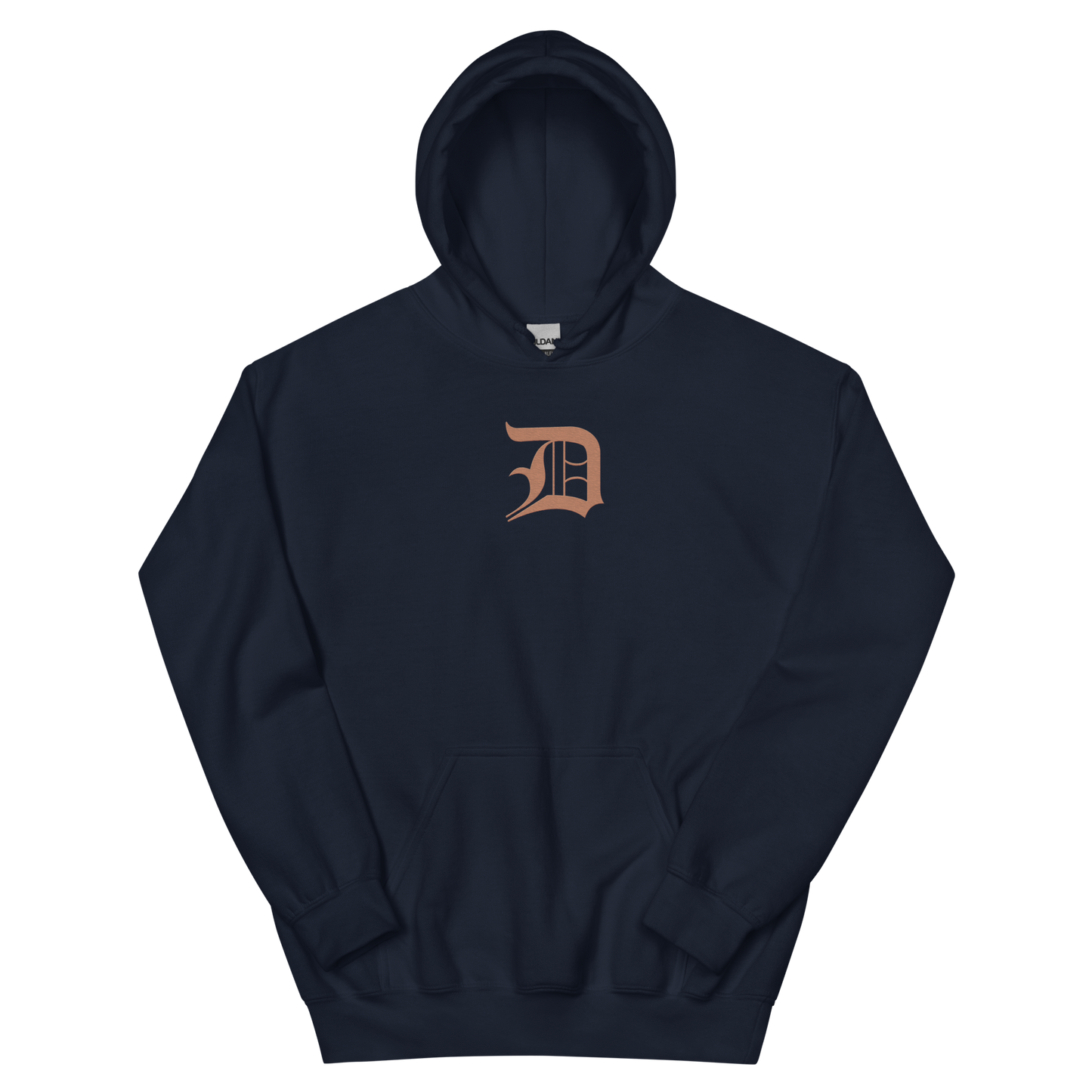 Detroit 'Old English D' Hoodie (Copper Color) | Unisex Standard - Emb.