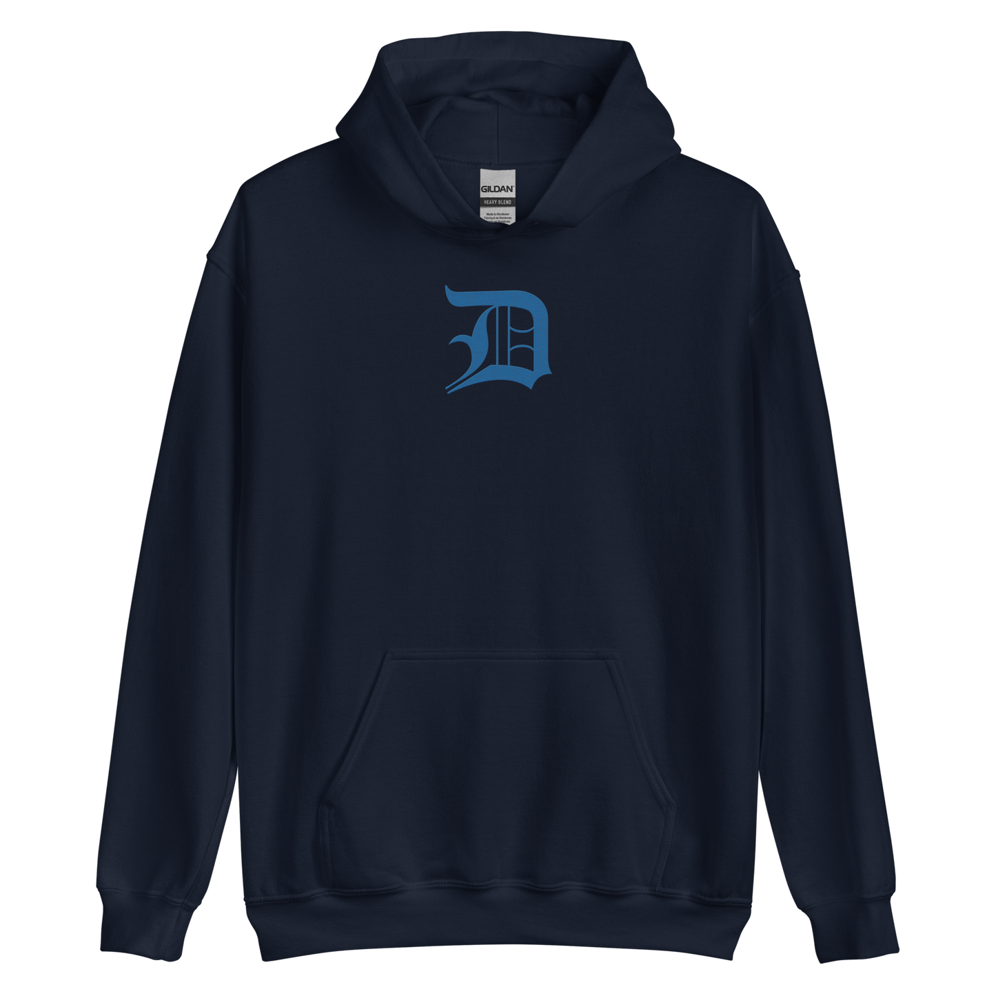 Detroit 'Old English D' Hoodie (Azure) | Unisex Standard - Emb.