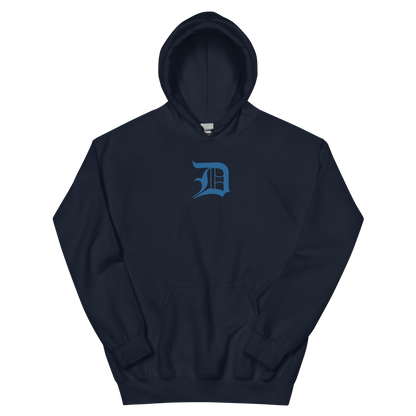 Detroit 'Old English D' Hoodie (Azure) | Unisex Standard - Emb.