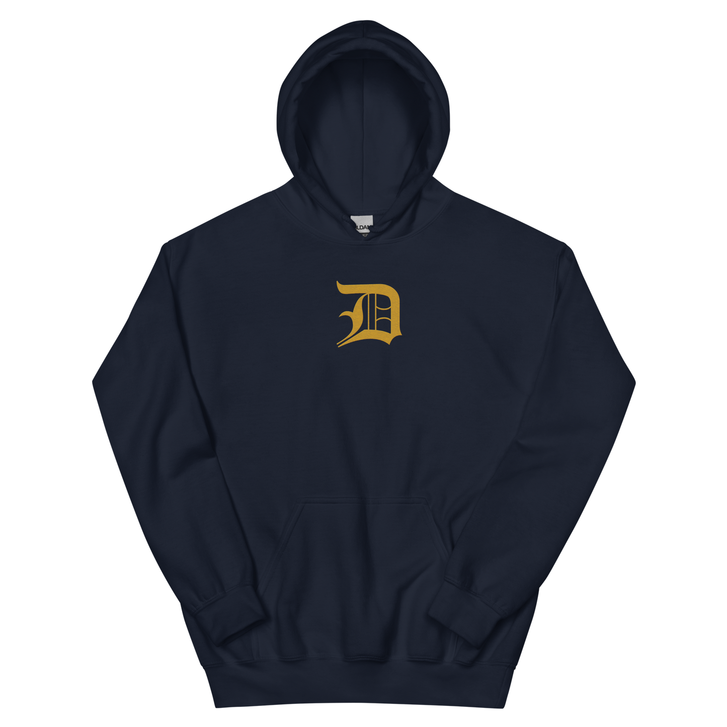 Detroit 'Old English D' Hoodie (Gold) | Unisex Standard - Emb.