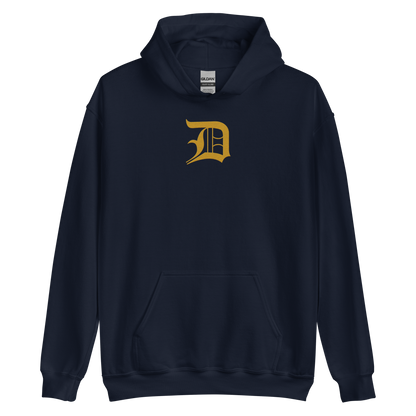 Detroit 'Old English D' Hoodie (Gold) | Unisex Standard - Emb.