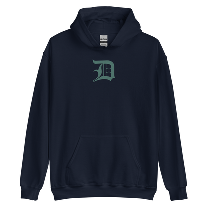 Detroit 'Old English D' Hoodie (Copper Green) | Unisex Standard - Emb.