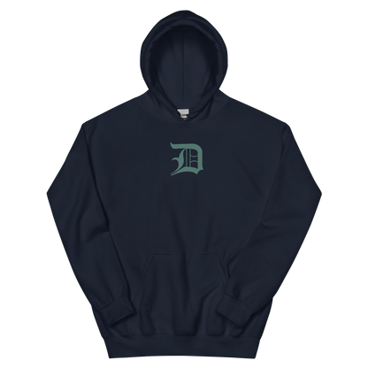 Detroit 'Old English D' Hoodie (Copper Green) | Unisex Standard - Emb.