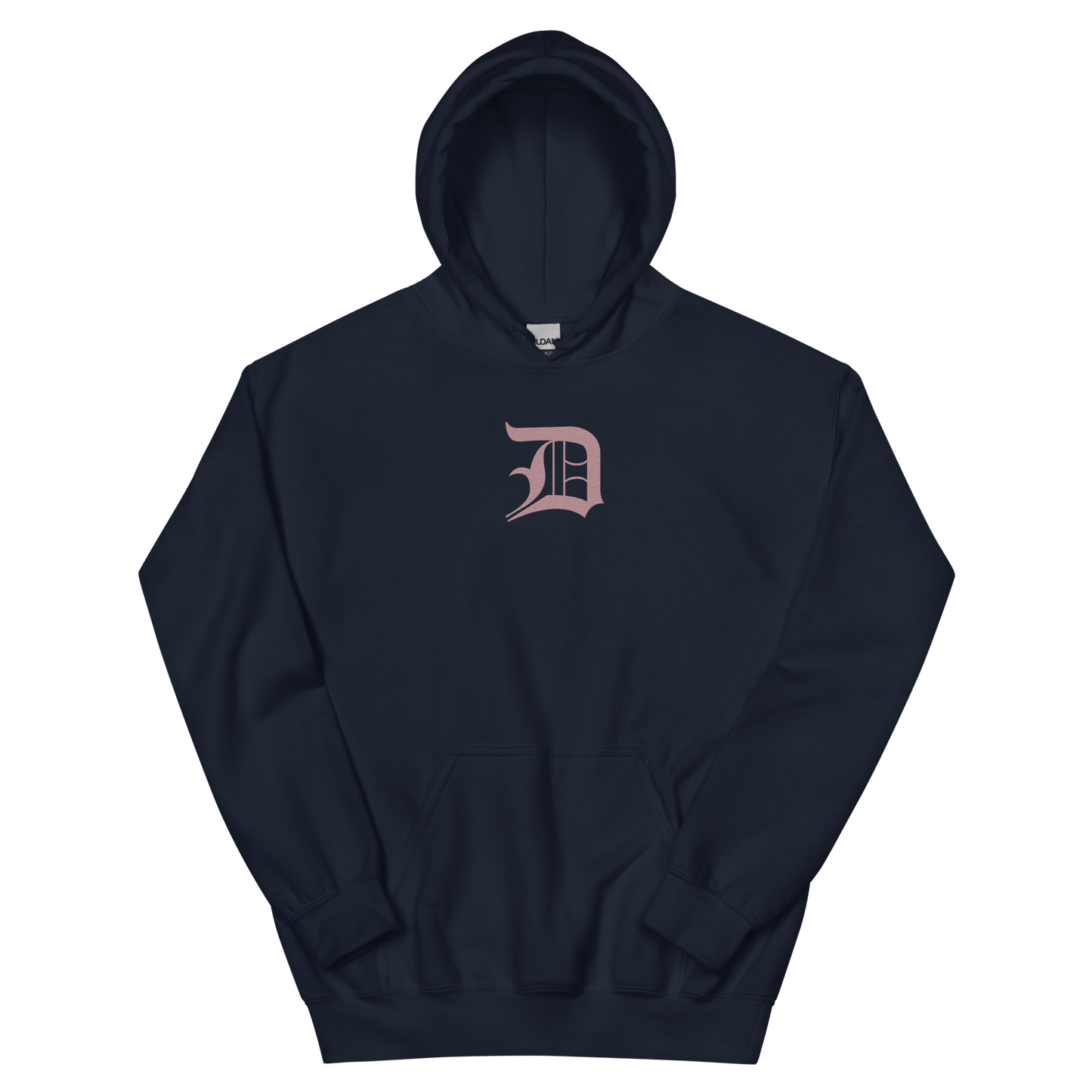 Detroit 'Old English D' Hoodie (Cherry Blossom Pink) | Unisex Standard - Emb.