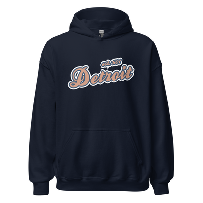 'Detroit EST. 1701' Hoodie (Copper Script Font) | Unisex Standard