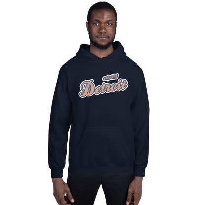 'Detroit EST. 1701' Hoodie (Copper Script Font) | Unisex Standard