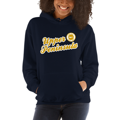 'Upper Peninsula EST. 1837' Hoodie (Gold Script Font) | Unisex Standard