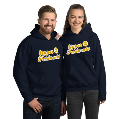 'Upper Peninsula EST. 1837' Hoodie (Gold Script Font) | Unisex Standard