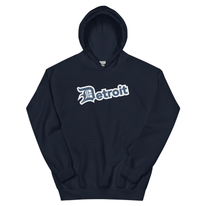 'Detroit' Hoodie (Navy w/ Old English 'D') | Unisex Standard