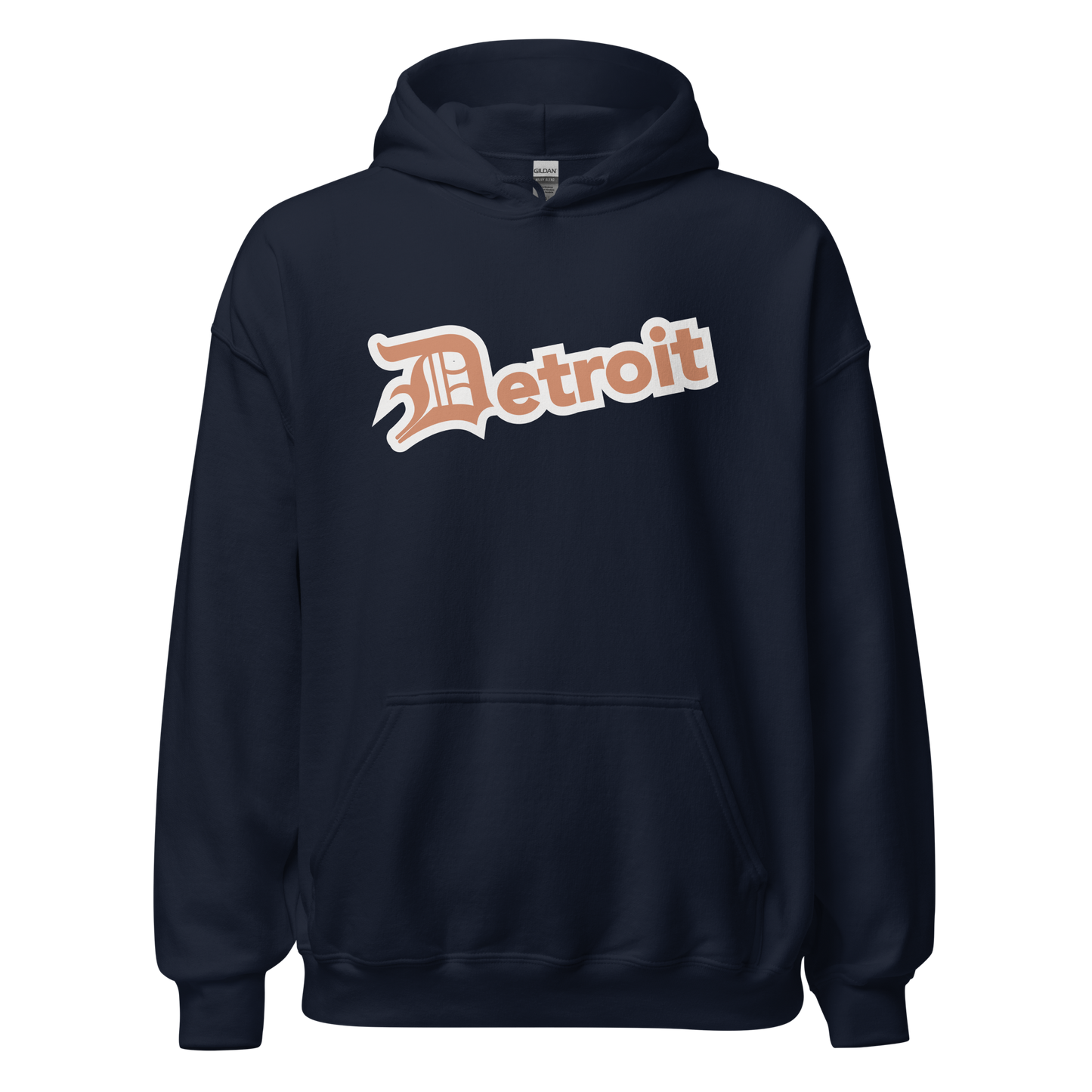 'Detroit' Hoodie (Copper w/ Old English 'D') | Unisex Standard