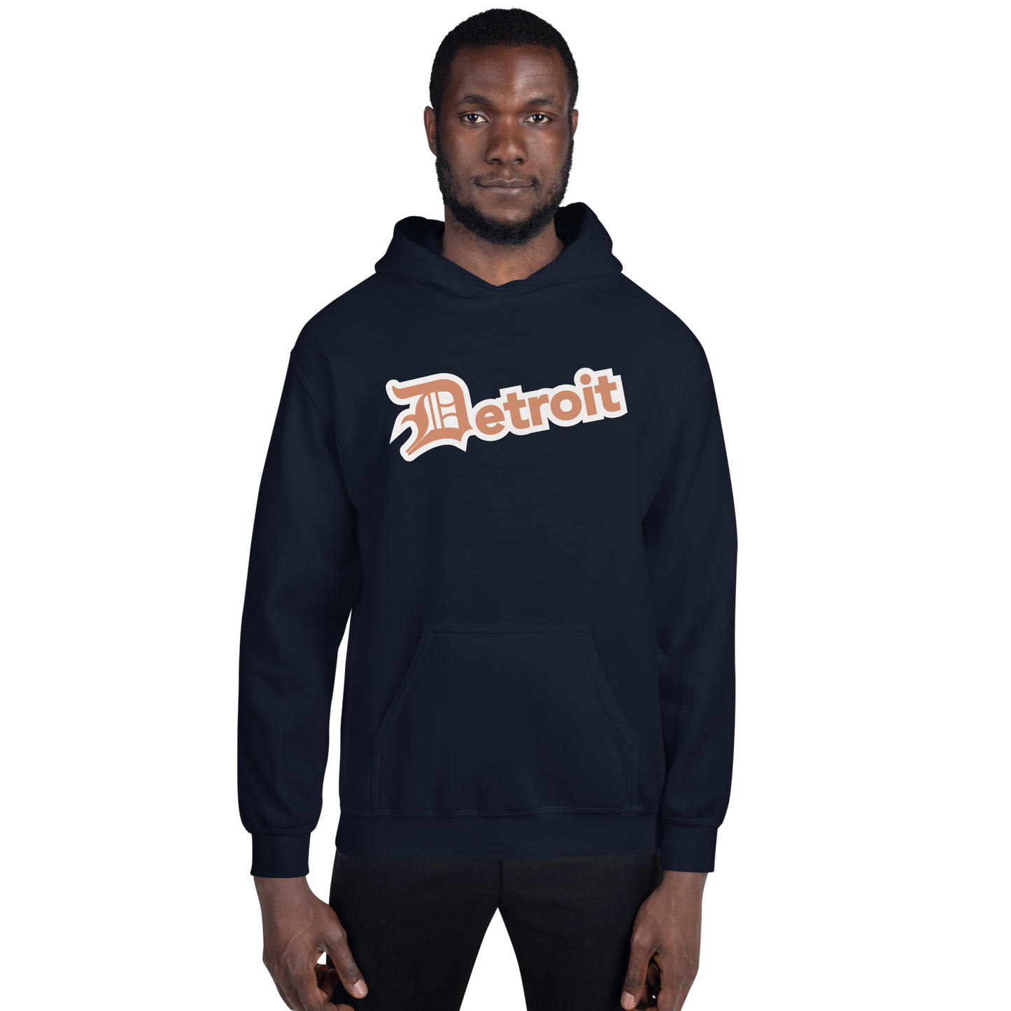 'Detroit' Hoodie (Copper w/ Old English 'D') | Unisex Standard