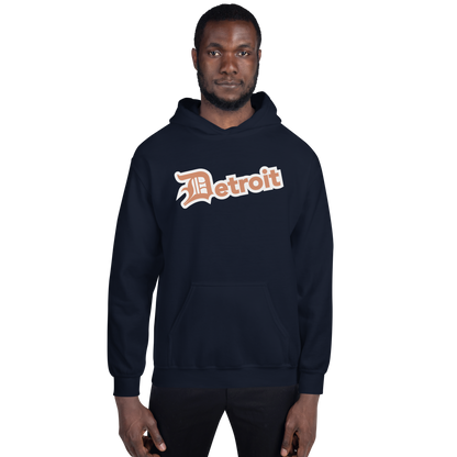 'Detroit' Hoodie (Copper w/ Old English 'D') | Unisex Standard