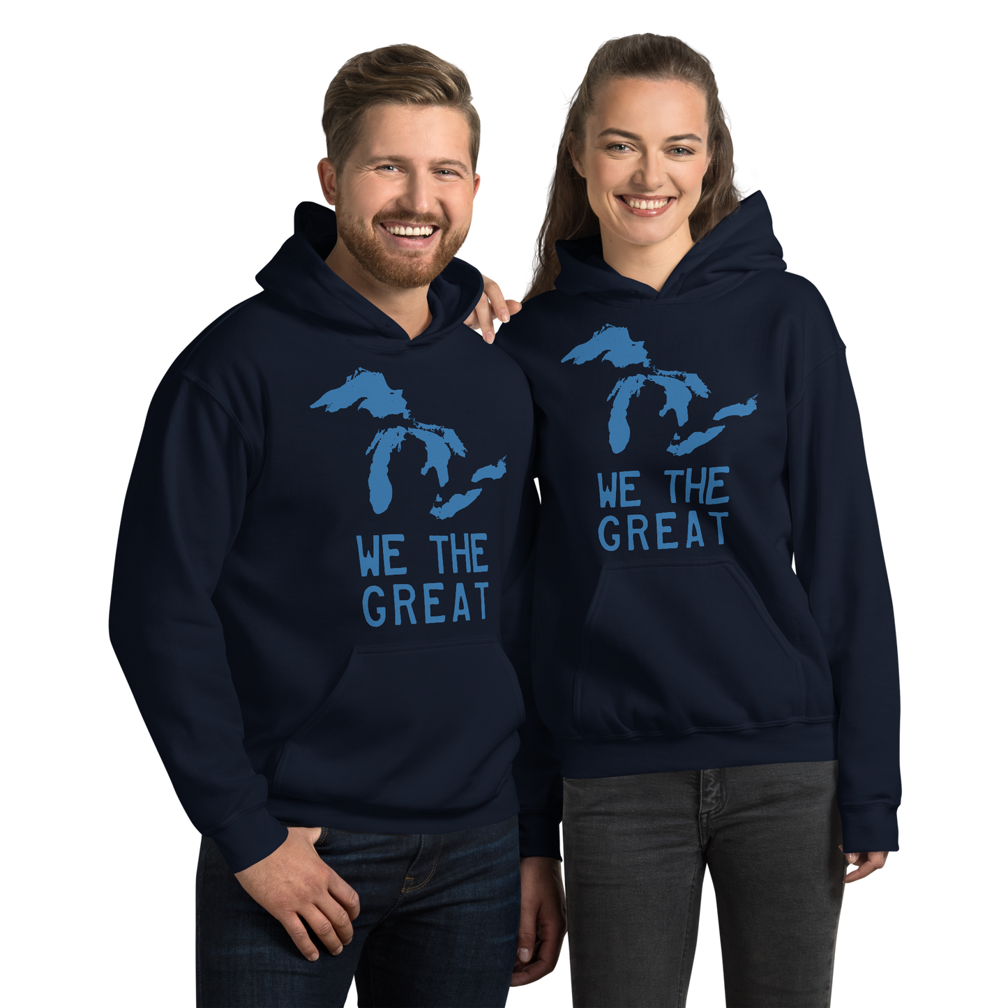 Great Lakes 'We the Great' Hoodie (Superior Blue) | Unisex Standard