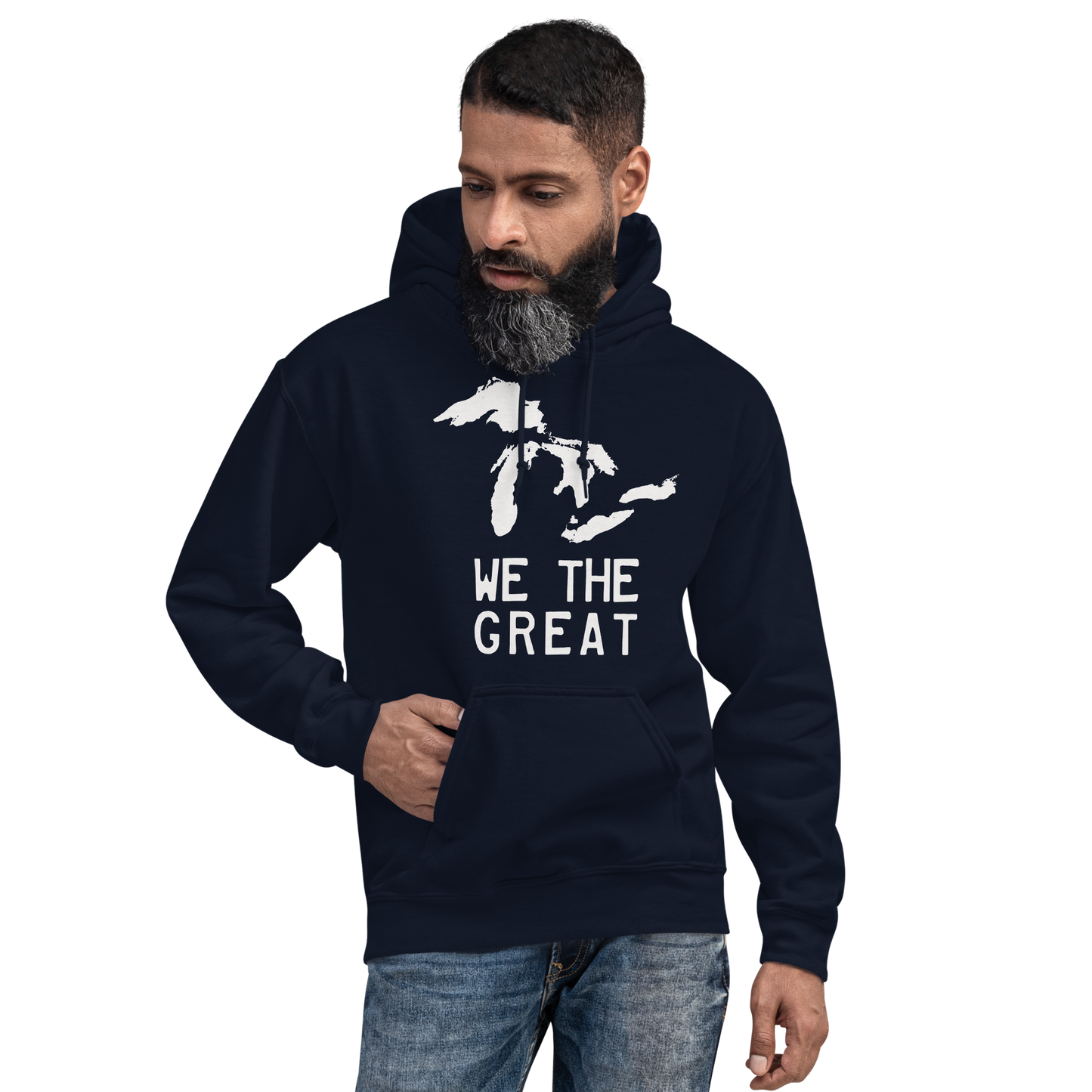 Great Lakes 'We The Great' Hoodie (Birch Bark White) | Unisex Standard