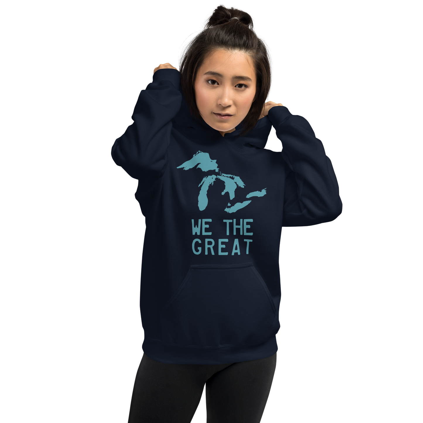 Great Lakes 'We the Great' Hoodie (Huron Blue) | Unisex Standard