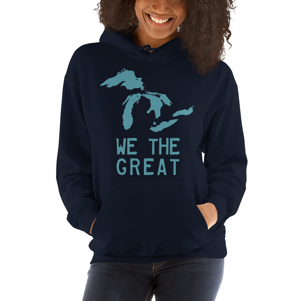 Great Lakes 'We the Great' Hoodie (Huron Blue) | Unisex Standard