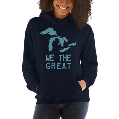 Great Lakes 'We the Great' Hoodie (Huron Blue) | Unisex Standard