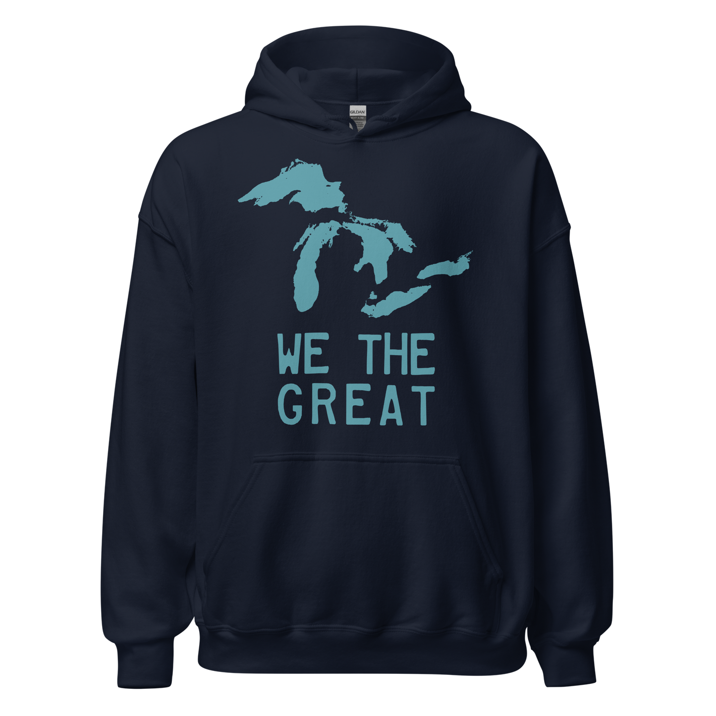 Great Lakes 'We the Great' Hoodie (Huron Blue) | Unisex Standard