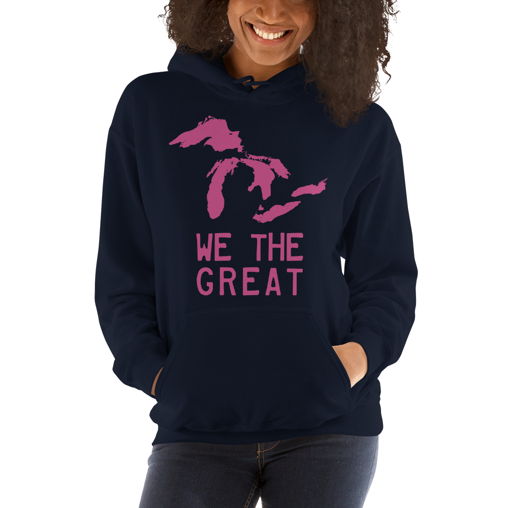 Great Lakes 'We the Great' Hoodie (Apple Blossom Pink) | Unisex Standard