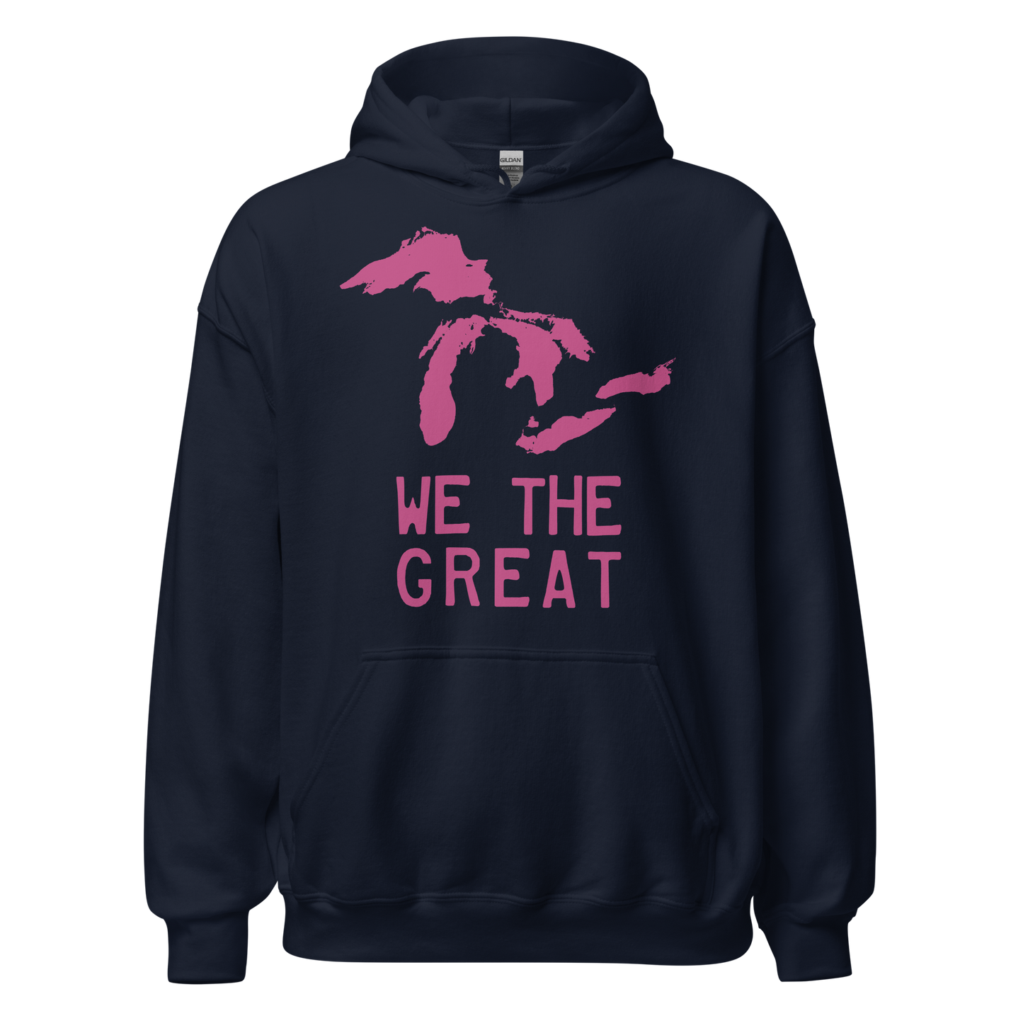 Great Lakes 'We the Great' Hoodie (Apple Blossom Pink) | Unisex Standard