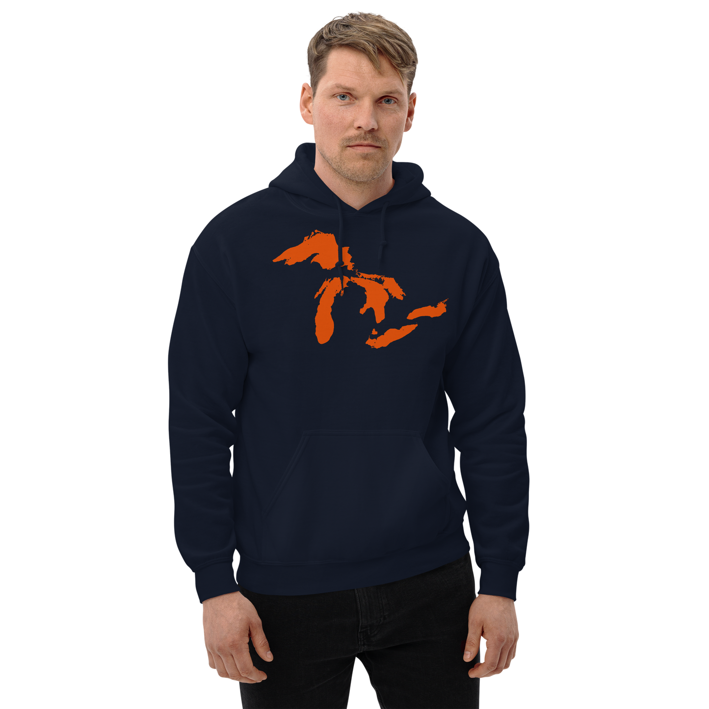 Great Lakes Hoodie (Maple Leaf Orange) | Unisex Standard