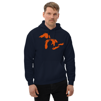 Great Lakes Hoodie (Maple Leaf Orange) | Unisex Standard