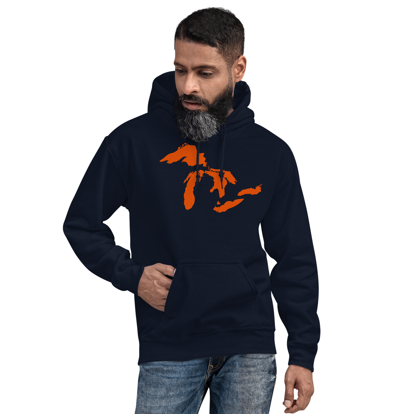 Great Lakes Hoodie (Maple Leaf Orange) | Unisex Standard